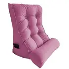NNEAGS 60cm Magenta Triangular Wedge Lumbar Pillow Headboard Backrest Sofa Bed C