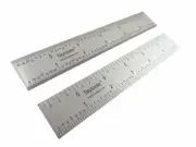 Taytools Rigid Machinist Rules Hardened Spring Steel 4R Graduations 6" to 24"