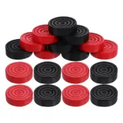 24Pcs Wooden Backgammon Chess Pieces Checkers Pieces Board Game Accessory