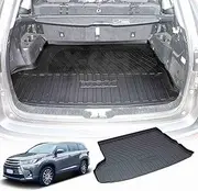 X-CAR Cargo Rubber Waterproof Mat Boot Liner Compatible with Toyota Kluger 5 Seater 2014 2015 2016 2017 2018 2019 2020 2021