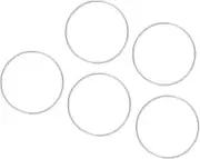 MUSISALY 5pcs Electroplating Silver Iron Dreamcatcher Rings Round Craft Circles for DIY Projects Wreaths Wind Chimes and Embroidery Accessories