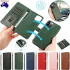 For iPhone 16 15 14 13 12 11 Pro Max 8 Detachable Wallet Case Flip Leather Cover