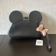 COACH Disney X Minnie Mouse Wristlet Kisslock Clutch Limited Edition Rare F30212