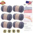 Dark Grey Chunky Chenille Yarn - 48oz Soft Jumbo Yarn for Cozy Throw Blankets
