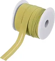 uxcell 3/4 Inch Single Fold Bias Tape Polyester Continuous Bulk Bias Tape Roll for Sewing, Seaming Quilting Hemming Binding Crafts (Gold 25 Yards)