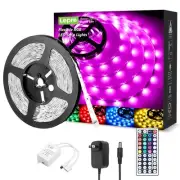 RGB LED Strip Lights, Christmas Decor, 16.4ft Flexible LED Light Strip, 5050 ...