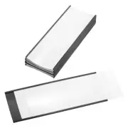 10 Pcs Magnetic Label Holder 8" x 3" with Paper Inserts C Channel