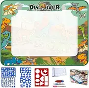 Kids Water Doodle Mat - Reusable Painting Writing Doodle Mat Toy | Water Drawing Painting Mat, Aqua Drawing Mat, Washable Toddler Painting Writing Cloths Children, Girls, Family, Friends