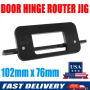 102 x 76 mm Door Hinge Router Jig , Door Hinge Cutting Jig Rotary Tool Aluminium