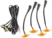 xioaue [ Plug & Play ] Car LED Front Grille Smoked Daytime Running Lights Lamp for Universal Pickup SUV Truck Sedan