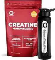 Pure Product Australia Creatine Monohydrate Powder, Orange 2 Kilograms + Glass shaker