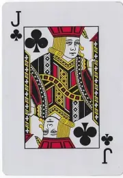 Jumbo Giant Playing Card Jack of Clubs Junk Smash Journal Scrapbook Crafts