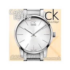 CASIO 時計屋_瑞士CK手錶 Calvin Klein K2G23126 白面_薄型弧形切面_不鏽鋼錶帶_全新有保固_附發票~