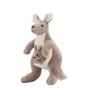 25Cm Mother Child Kangaroo Stuffed Animal Plush Toys Sof Fluffy Gift For Childr