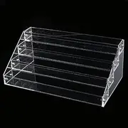 4 Tier Acrylic Nail Polish Organizer Display Stand Large Capacity Storage for Essential Oils Perfume Makeup Transparent Cabinet Box