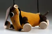 Dachshund - Pepino soft puppet - handmade marionette