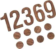 BCOATH 12 Clock Numerals Wooden Numbers for Clocks Replacement Hands for Clocks Watches Sturdy Easy to Install Stylish