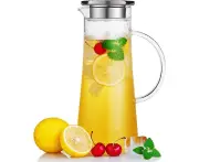 1500ML Glass Pitcher Carafe With Lid Iced Tea Pitcher Water Pitcher Hot Cold Water Milk bouteille d'eau