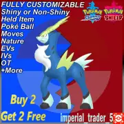 Pokémon Sword and Shield ✨ Shiny Cobalion ✨ W/ Best 6IV Customizable