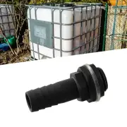 IBC Tank/Tank Outlet To 1 Barb, Water Butt Overflow Connector W/ Nut & Washer