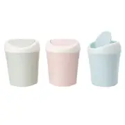 Desktop Garbage Can Trash Waste Bin Basket Dustbin Container Home Car for