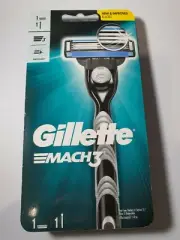 GILLETTE MACH3 RAZOR HANDLE & 1 CARTRIDGE KIT IMPROVED SHARPER BLADES MACH 3