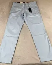 Ben Sherman mens light blue straight fit stretch pants size 32x32