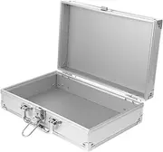 Hoement Lockable Storage Box Aluminum Alloy Toolbox for Travel Suitcase Mini Briefcase and Medicine Case