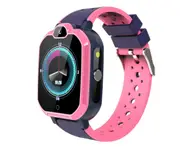 4G Waterproof Phone Watch HD Smart Bracelet Video Call AI Voice WiFi GPS Positioning Suitable for Children-Pink