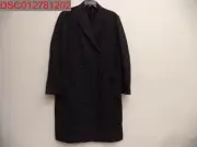 Oliver Spencer Men's Palmerstone Slim Fit Plaid Double Breasted Wool Topcoat 44