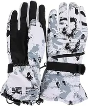 [TEMPNAP] Warm Touch Screen Fleece Gloves Windproof Unisex for Winter Hiking Cycling Fishing