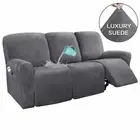 1/2/3 Seater Recliner SofaCover Elastic All-inclusive Massage Slipcover Non-slip