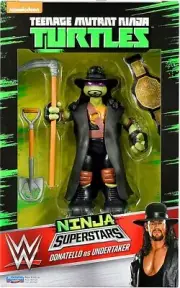 New Playmates Teenage Mutant Ninja Turtles Donatello as Superstar WWE Undertaker