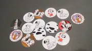 Pre Cut One Inch Bottle Cap Images 101 DALMATIONS Cartoon free Shipping