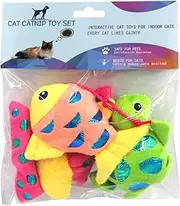 GOHOO PET Catnip Toys Crinkle Paper, 3 Pack Cat Toys with Catnip, Cat Chew Toy for Indoor Cats, Fish Turtle Butterfly Catnip Toys