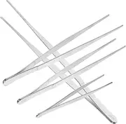 4pcs Stainless Steel Tweezers Large Pointed Plant Gardening Tools for Succulents Crafts