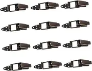jojofuny Vintage Iron Spring Toggle Latch 12pcs Duckbill Buckle Catch Easy Install for Boxes