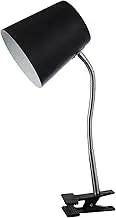 Lexi Lighting Ellie Table Lamp, Black, Clamp Desk Lamp with Adjustable Neck, E27,Metal Shade, Perfect Reading Light for Any Desk or Table