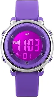 [RSVOM] Kids Digital Sports Watches - Girls 5 ATM Waterproof Sport Watch with Alarm Stopwatch, Wrist Watches with 7 LED Backlight for Children