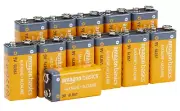 Amazon Basics 12 Pack 9V Batteries ( Exp. Date 2029)