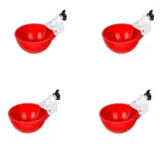 4PCS Poultry Kit Automatic Chicken Water Feeder Automatic Drinking Bowl Feeding