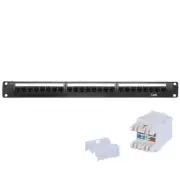 VIP Vision 24-Port CAT6 Patch Panel + Keystones (1U) RMC-PP24-6K
