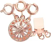HOMSFOU Sunflower Necklace Clasp Layered Necklace Accessory Jewelry Separator Hook