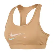 Nike Womens Swoosh Dri-FIT Medium-Support Padded Sports Bra - Neutral