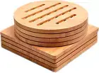 Trivet,Bamboo Trivet,Woobamboo Trivet Kitchen Bamboo Hot Pads Trivet Natural Bam