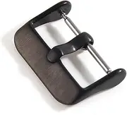 [BGBLKLGPPN] Black Stainless Steel Watch Pin Buckle 18mm 20mm Leather Watch Band Strap Clasp Accessories Strap buckle