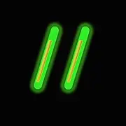 Zehon 100pcs Fishing Glow Sticks for Rod Tips and Bobber，Float，Line，Underwater in Night，1Inch，1.5Inch ，2Inch，3Inch