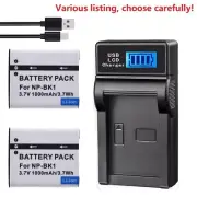 Battery or Charger For Sony NP-BK1 Cyber-Shot DSC-W370 R W370 DSC-S980 DSC-W370