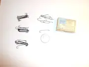 39 Vintage Mustad 3665 A Size 10 Bronzed Limerick Streamer Fly Hooks - NOS