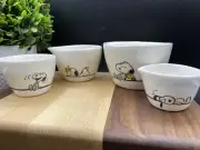 PEANUTS SNOOPY WOODSTOCK Four Measuring Cups by Rae Dunn (SET OF 4) BRAND NEW